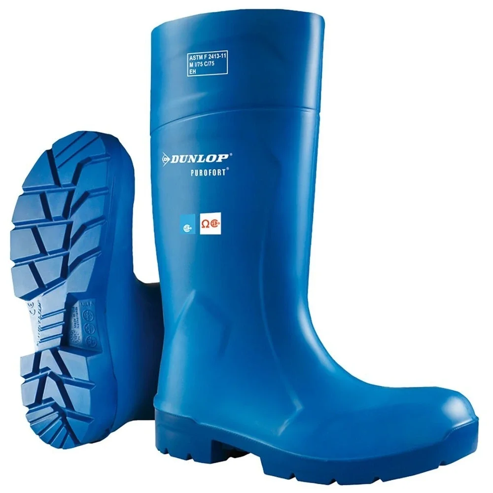 Dunlop Steel Toe Purofort‎ FoodPro MultiGrip Safety Boots - Blue #51631 - Sz 16